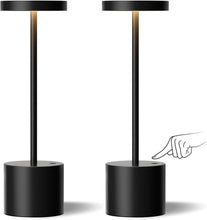 Load image into Gallery viewer, Rechargeable Cordless Table Lamp Set - 2 Pcs Portable Touch Lamps