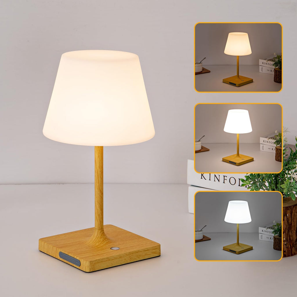 Cordless Table lamp, Outdoor Battery Operated Rechargeable Desk lamp