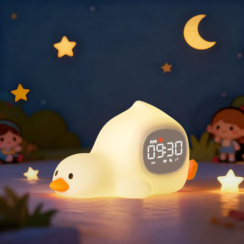 Laying Duck Alarm Clock with Night Light