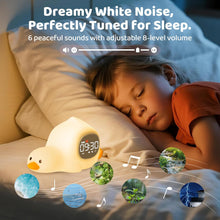 Load image into Gallery viewer, Laying Duck Alarm Clock with Night Light