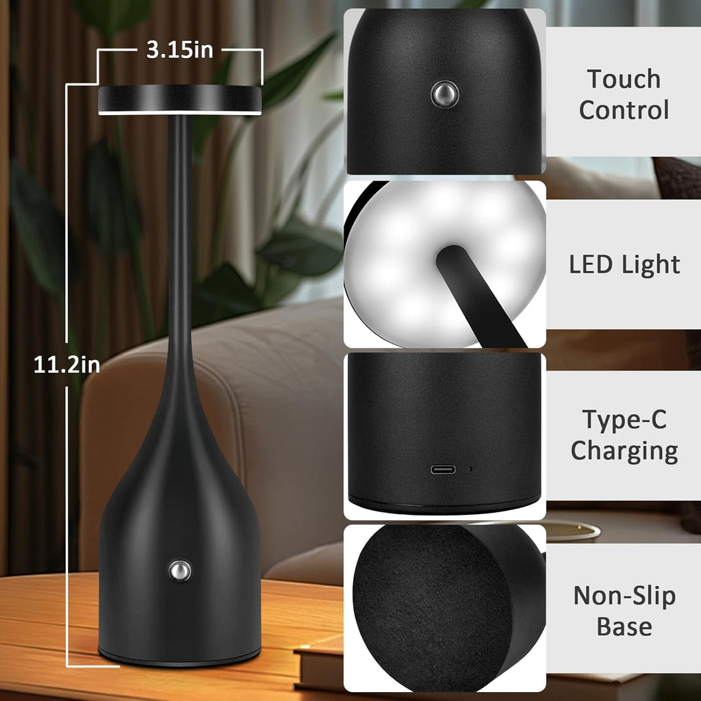 Cordless Table Lamps Set of 2