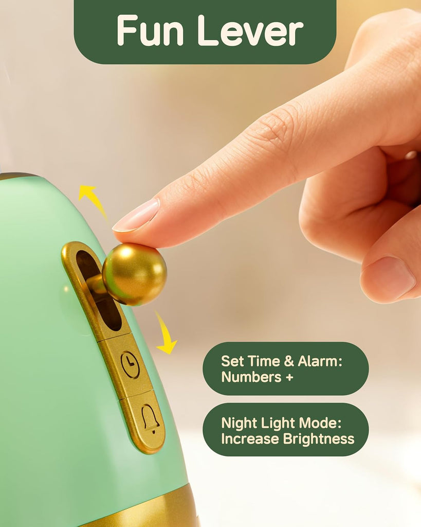 Alarm Clock for Kids, Cute Toast Night Light Alarm Clocks