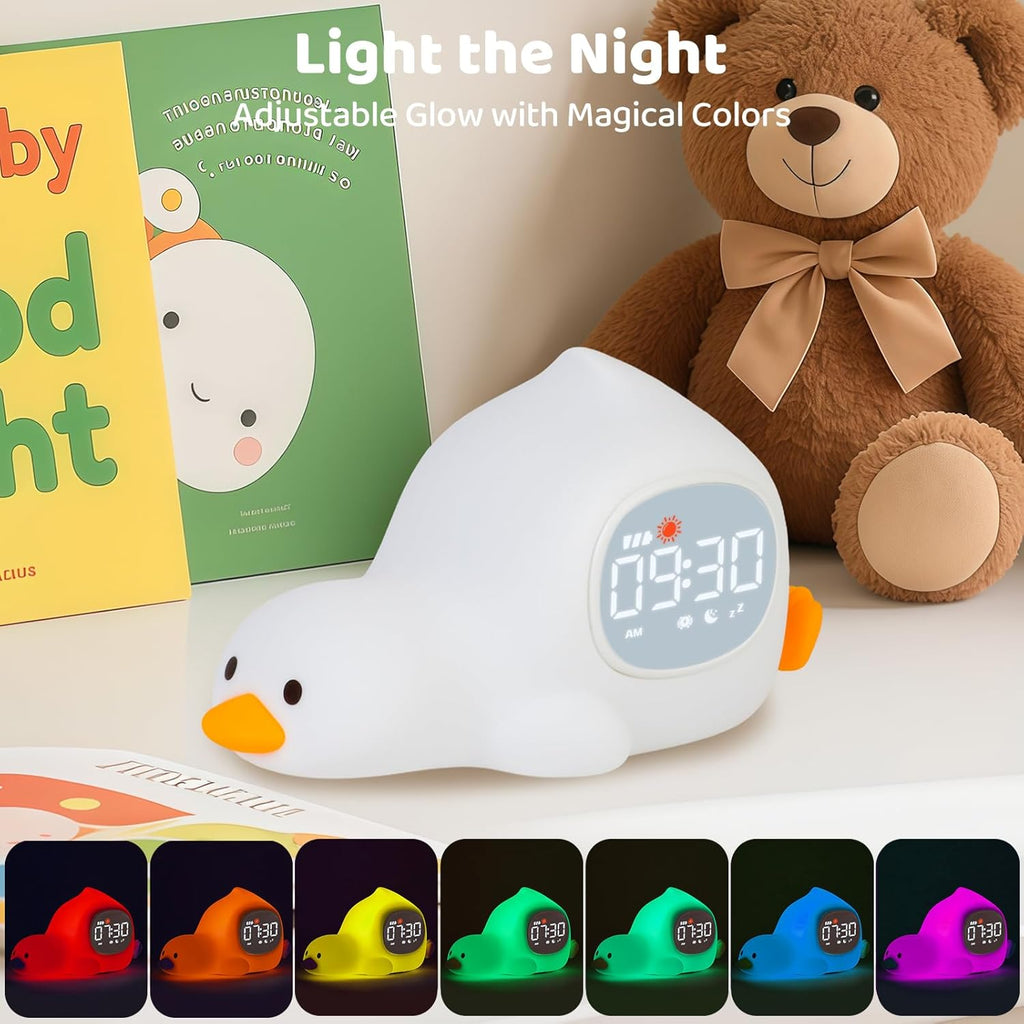 Laying Duck Alarm Clock with Night Light