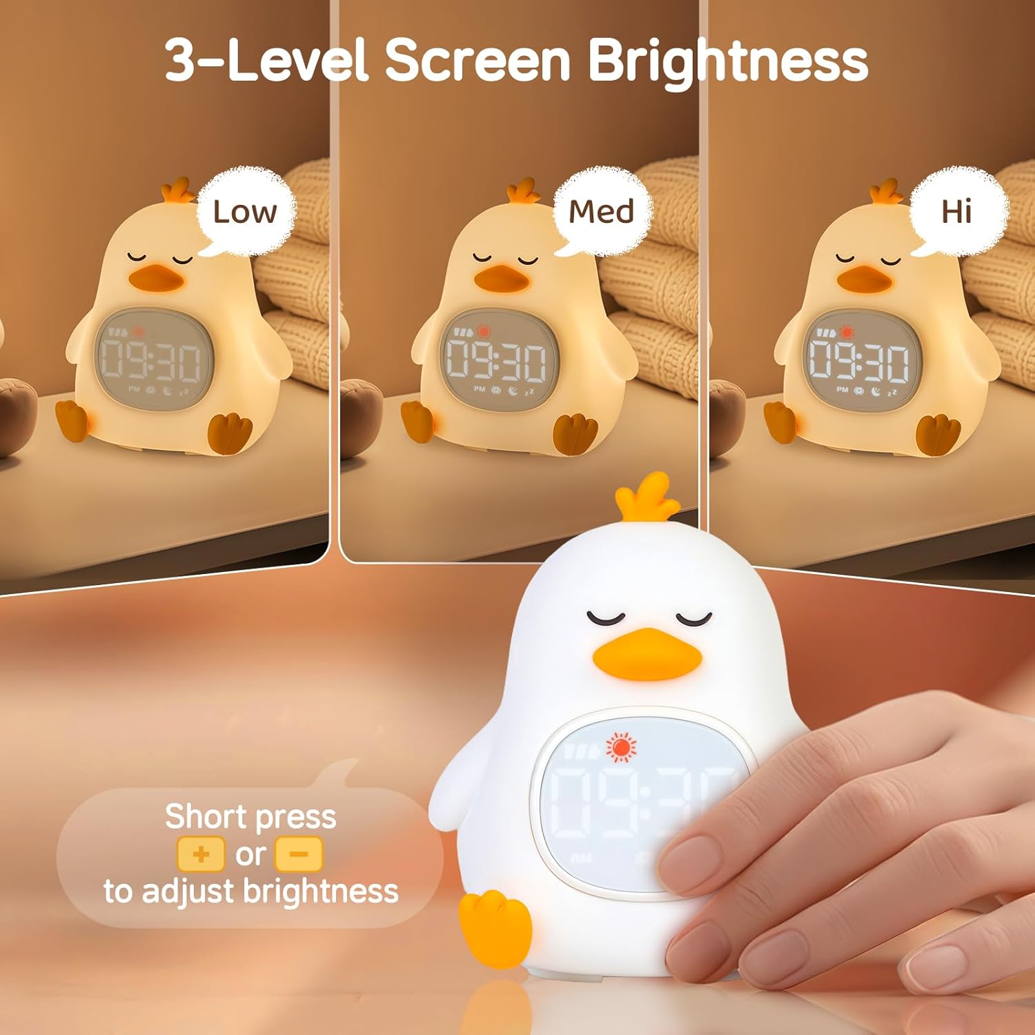 Alarm Clock for Kids with Night Light
