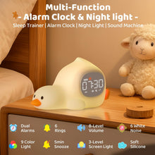 Load image into Gallery viewer, Laying Duck Alarm Clock with Night Light