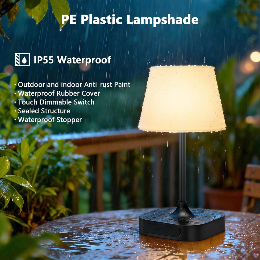 Table Lamp - 8000mAh Cordless Rechargeable Battery
