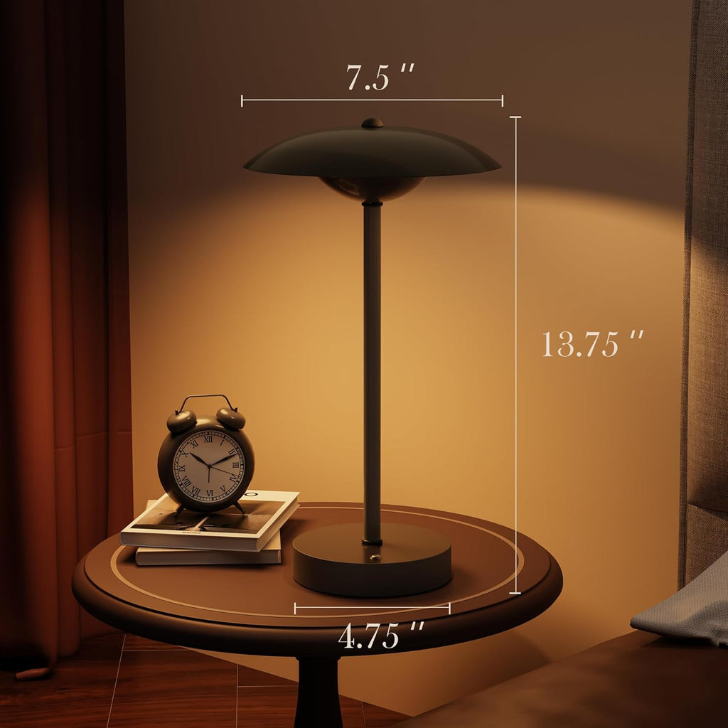 2 Pack Cordless Table Lamps, Rechargeable Battery Powered Lighting