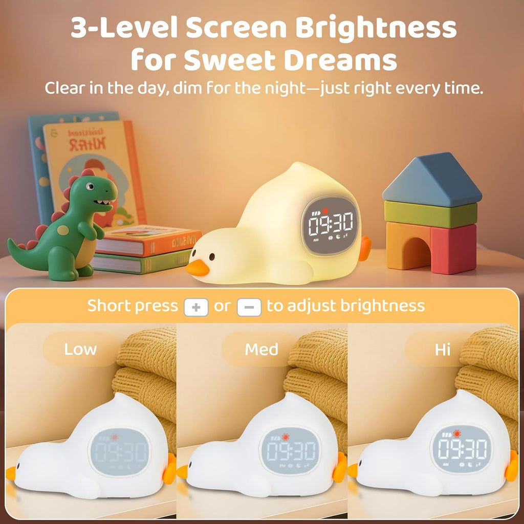 Laying Duck Alarm Clock with Night Light